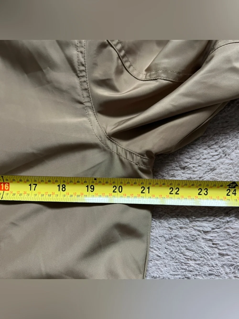 Cole Haan Khaki Packable Jacket Utility Preppy Minimalist Old Money Capsule Sz S